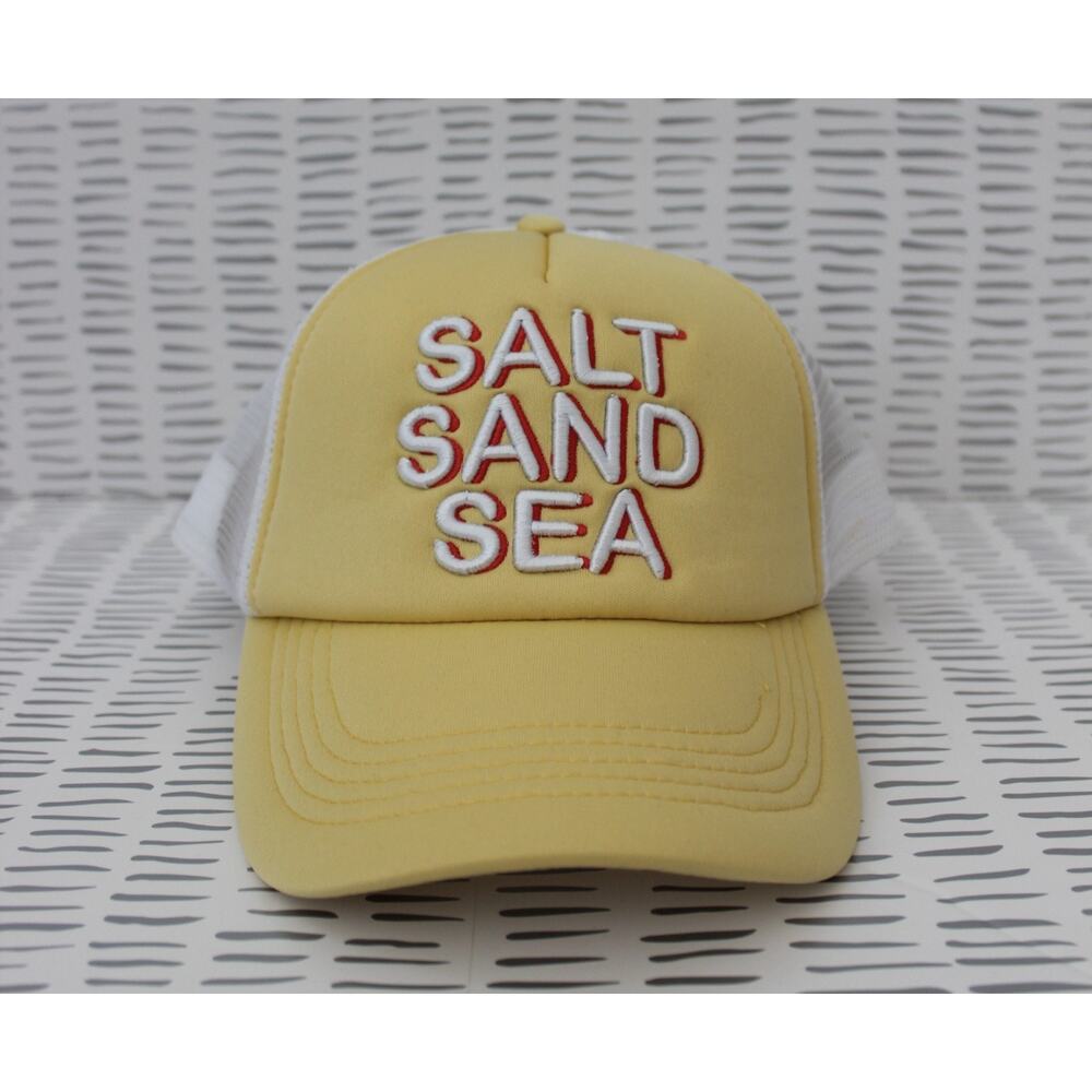 No Boundaries Womens Trucker Hat Yellow One Size NWT